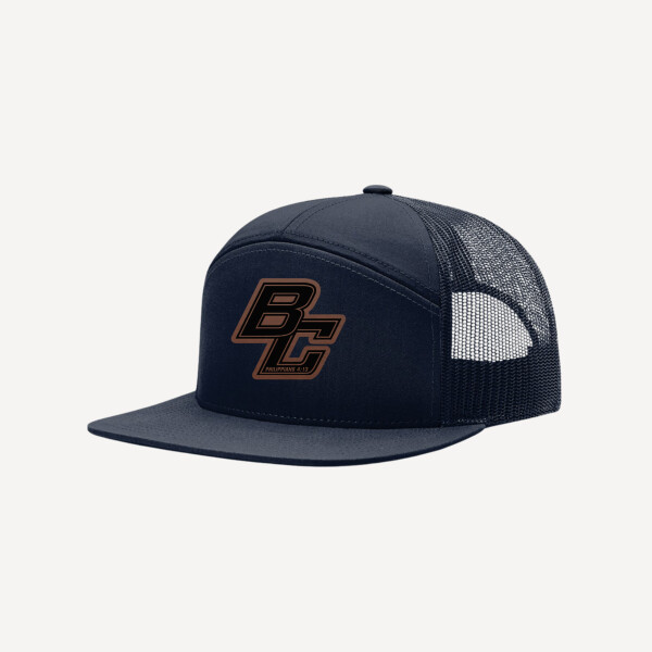 Navy Flat Bill BC Hat Thumbnail